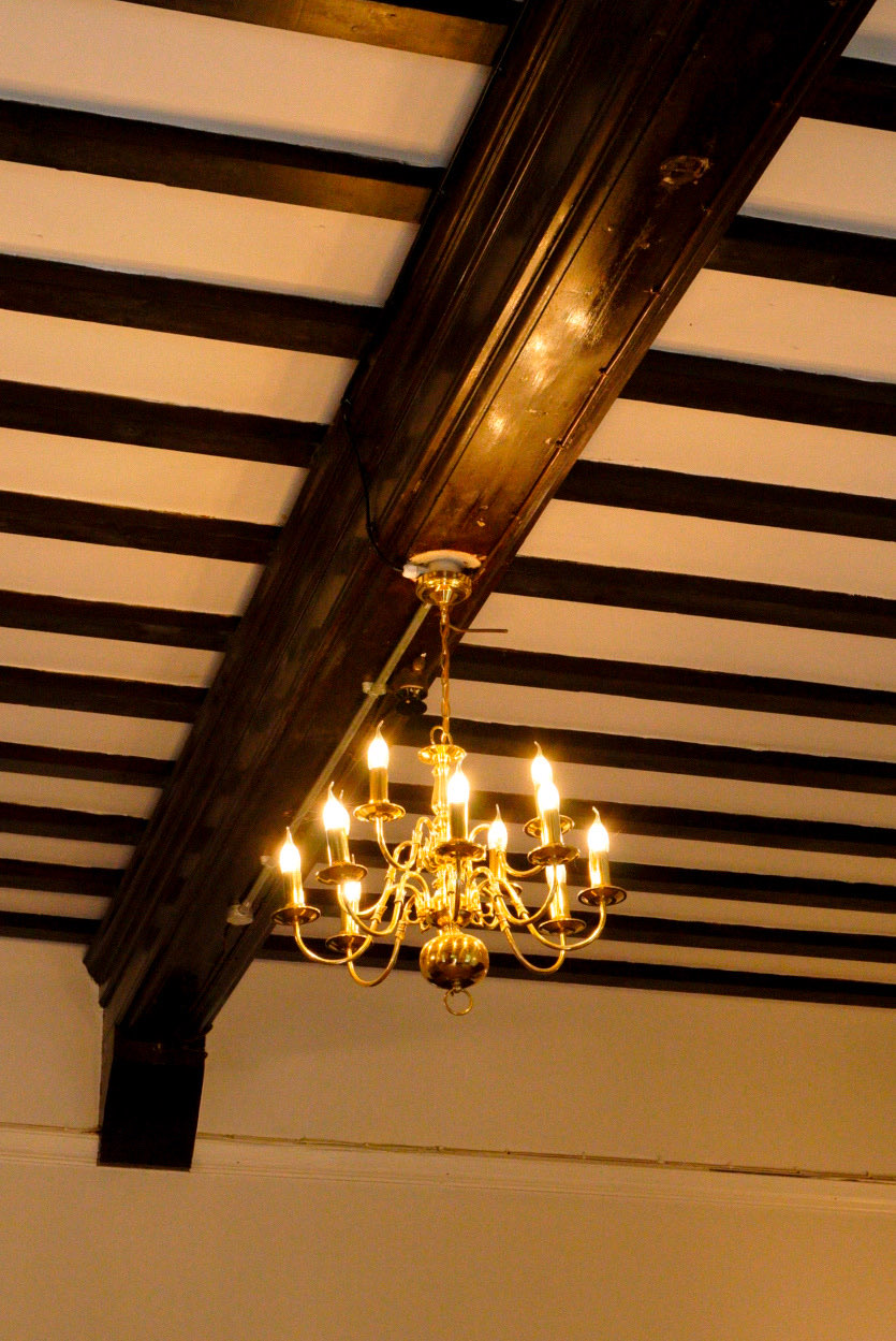 Entrance chandelier at Marle Hall
